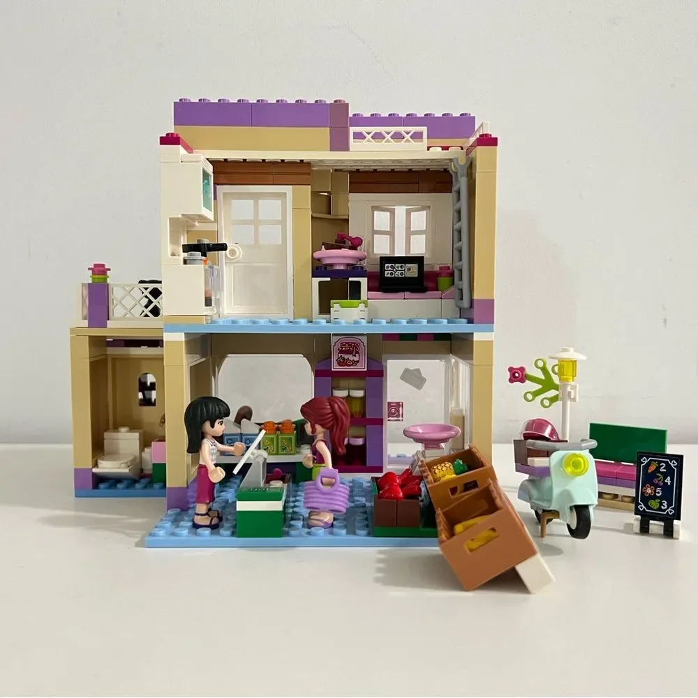 Lego Friends 41108 Heartlake Food Market 100% Complete w/ Manuals ** NO BOX**